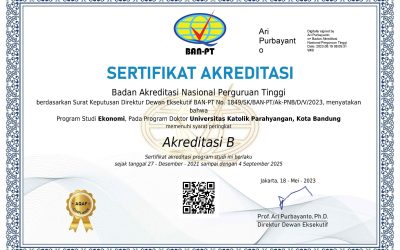 Akreditasi Program Studi Doktor Ekonomi